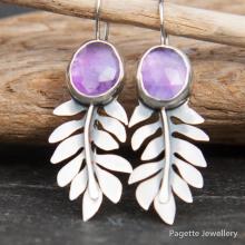 Amethyst Fern Earrings E153