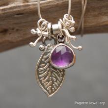 Amethyst Charm Necklace N259