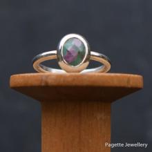 Fuchsite with Ruby Ring R267