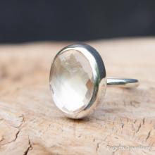 Pale Yellow Citrine Ring R161